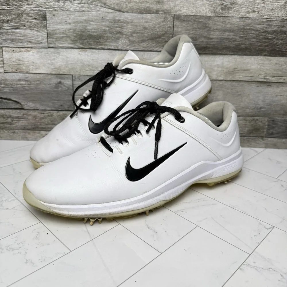Nike Tiger Woods Golf Cleats Men's 13 - White/Black - CI4509-100 - New Spikes